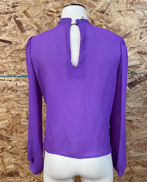 Vintage Purple Gem Detail Blouse / Over Shirt
