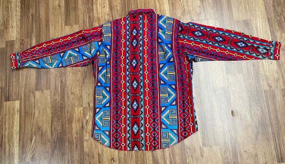 Vintage 1990's Wrangler Funky Bold Southwest Western Button