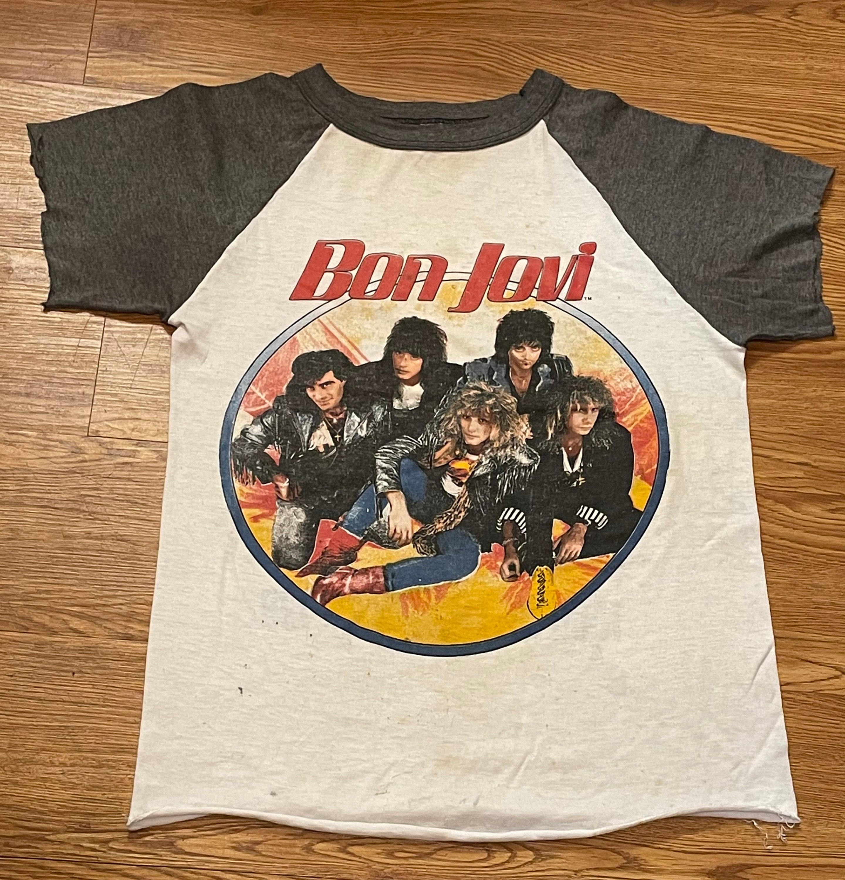 ボン・ジョビ ラグラン ビンテージT バンドT - Tシャツ/カットソー(七