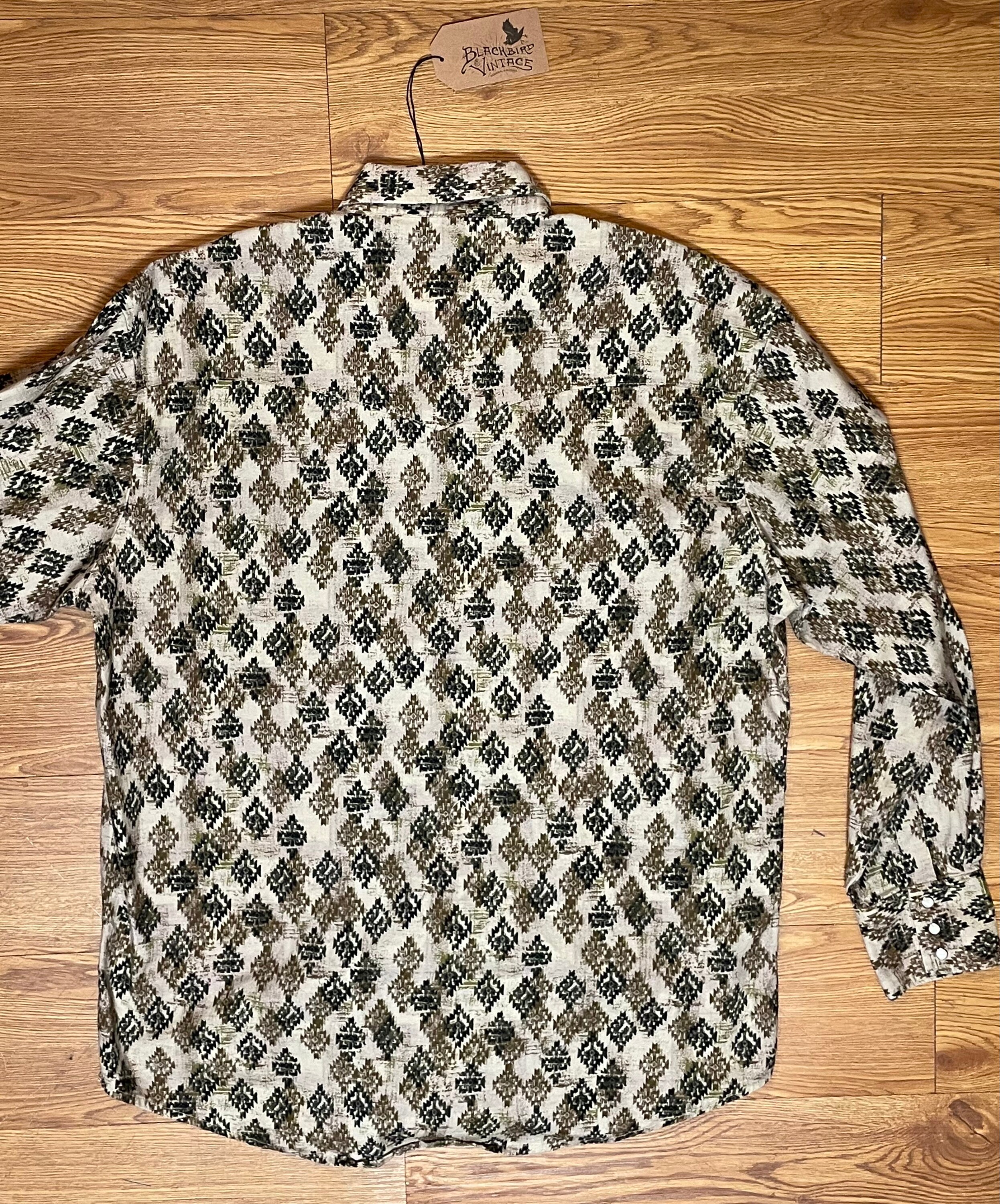 WHISKEYYMOUTH - Vintage chemise Western à manches courtes Karman
