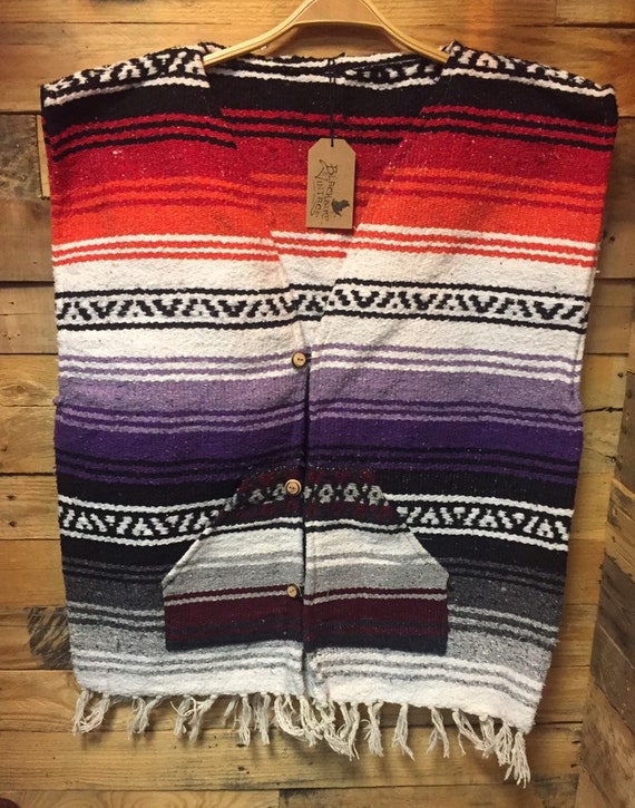 1970s New Old (Deadstock) Mexican Poncho Serpico