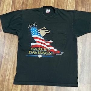 1989 Harley Davidson Harley’s House of Harleys Oceanside CA Vintage Tasche T-Shirt Gr. m / L
