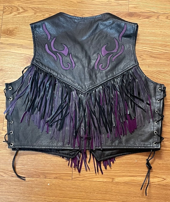 トップス NINE Fringe leather vest Leather Fringe Vest In Women's Coats & Jackets for sale - eBay