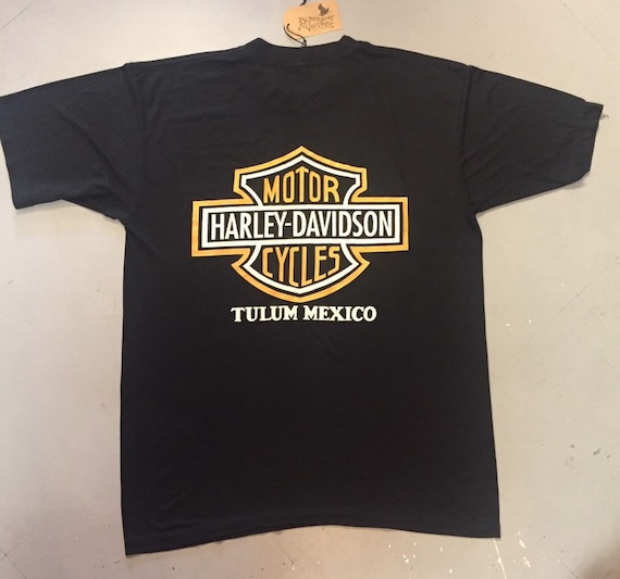 Harley Davidson Tulum Mexico Vintage T-shirt XL / XXL - Etsy