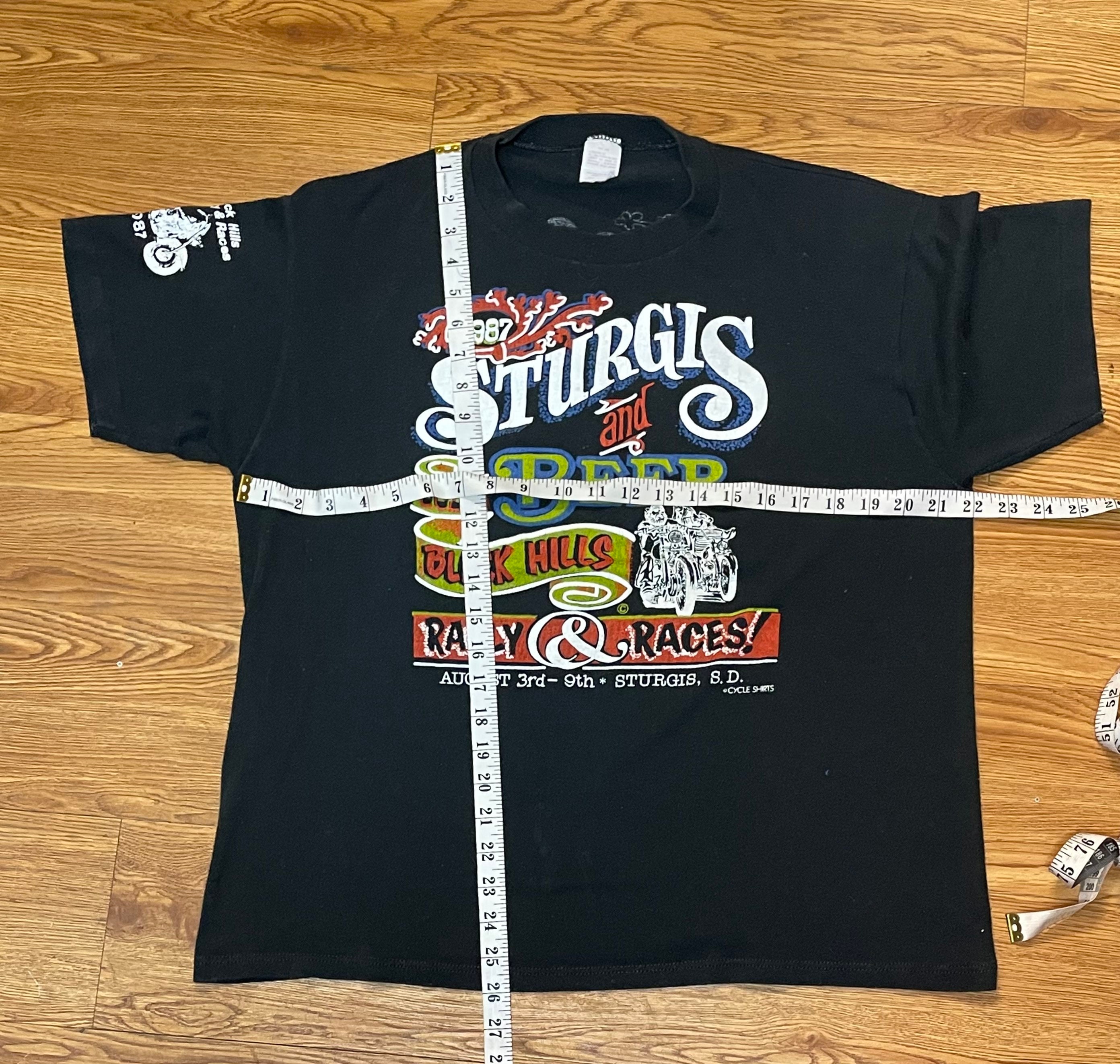 Vintage 1987 Sturgis Cold Beer Black Hills South Dakota Bike Rally