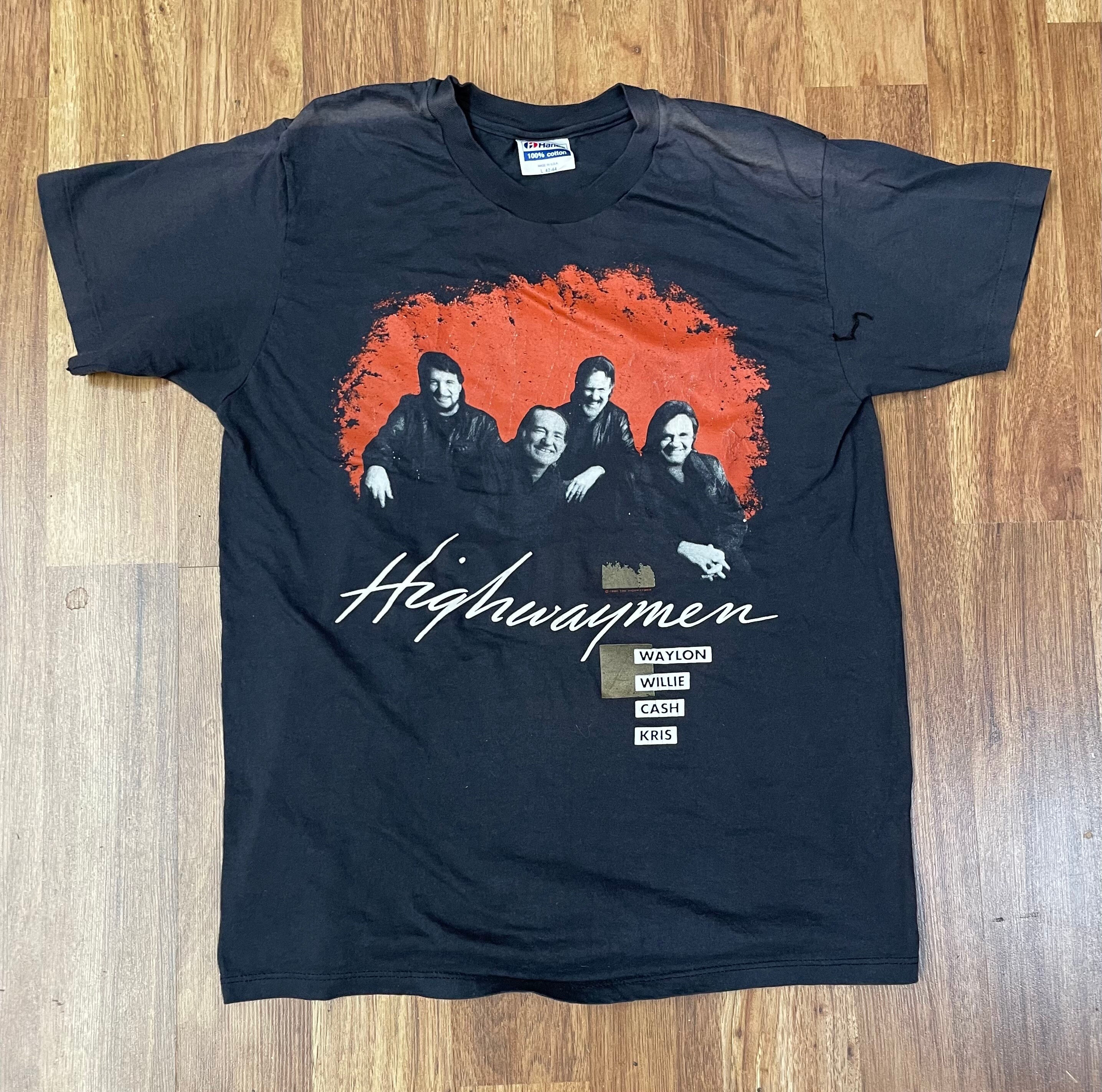 1990 Highwaymen Original Vintage Tour T-shirt Sz M - L Country