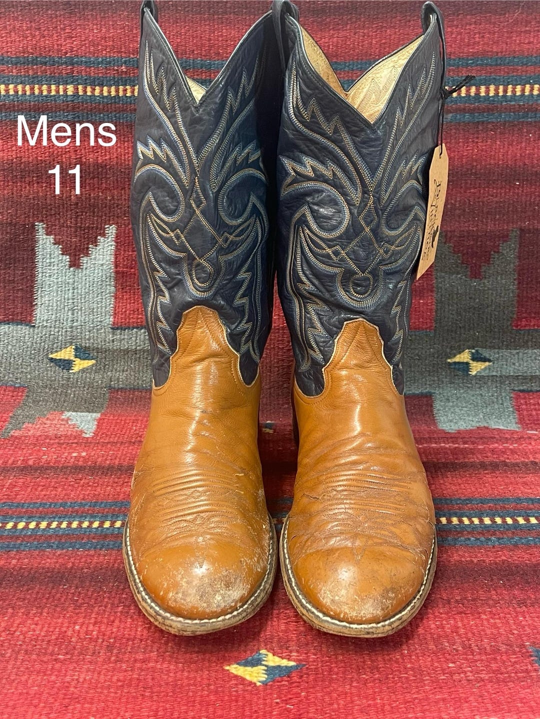 Vintage Mens Size 11 - 11.5broken-in and Very Distressed  display picture 3