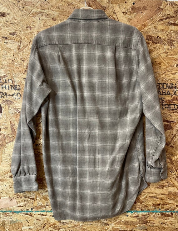 1960 Pendleton Vintage Plaid Wool Shirt Men’s siz… - image 2