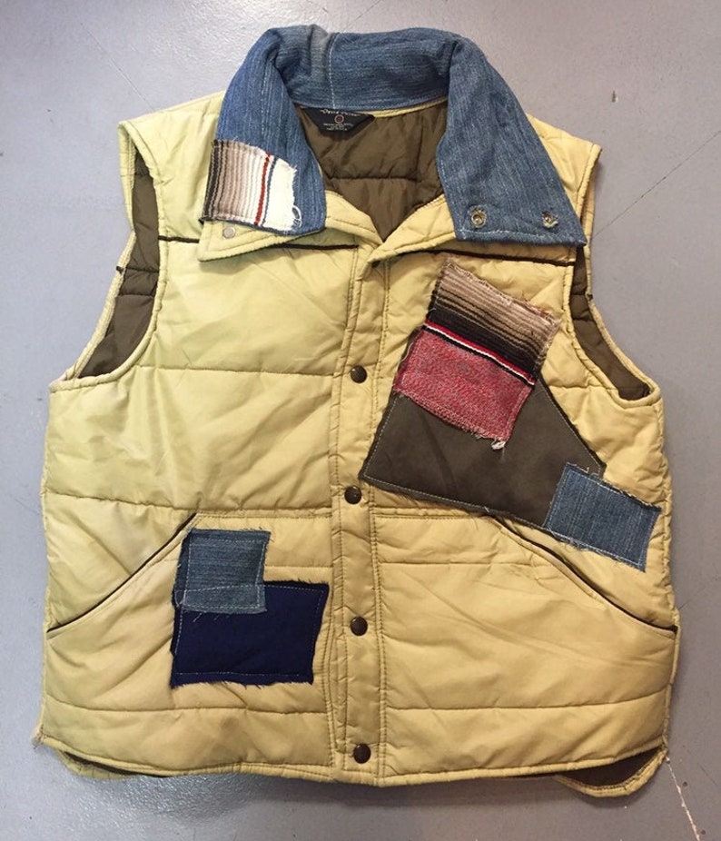 Men\u2019s 1970\u2019s Reconstructed Vintage Puffer Ski Vest