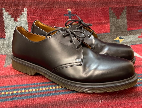 Dr. Martens Classic Smooth Black Leather Oxfords … - image 1