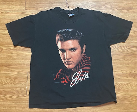 ミュージシャン Elvis Presley 90s FUN TEES made in USA Vintage 90s Elvis Presley T Shirt - Etsy