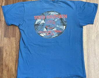 1990 Todd Rundgren Sessions Tour Distressed Original Vintage T