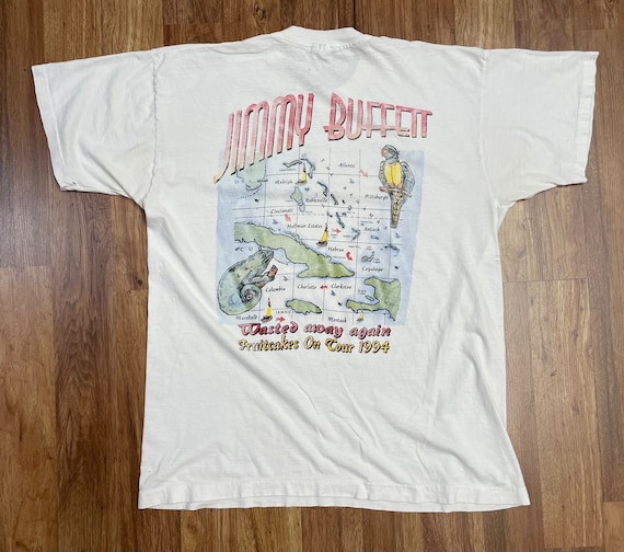 1994 Fruit Cakes on Tour Jimmy Buffett Thrashed Vintage T-shirt