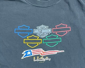 1990's Harley Davidson Honolulu Hawaii Made in USA Vintage T-shirt