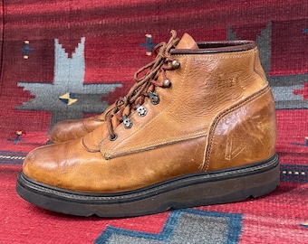 Vintage Red Wing 751 Brown Leather Lace up Work Hiking Boots  display picture 3