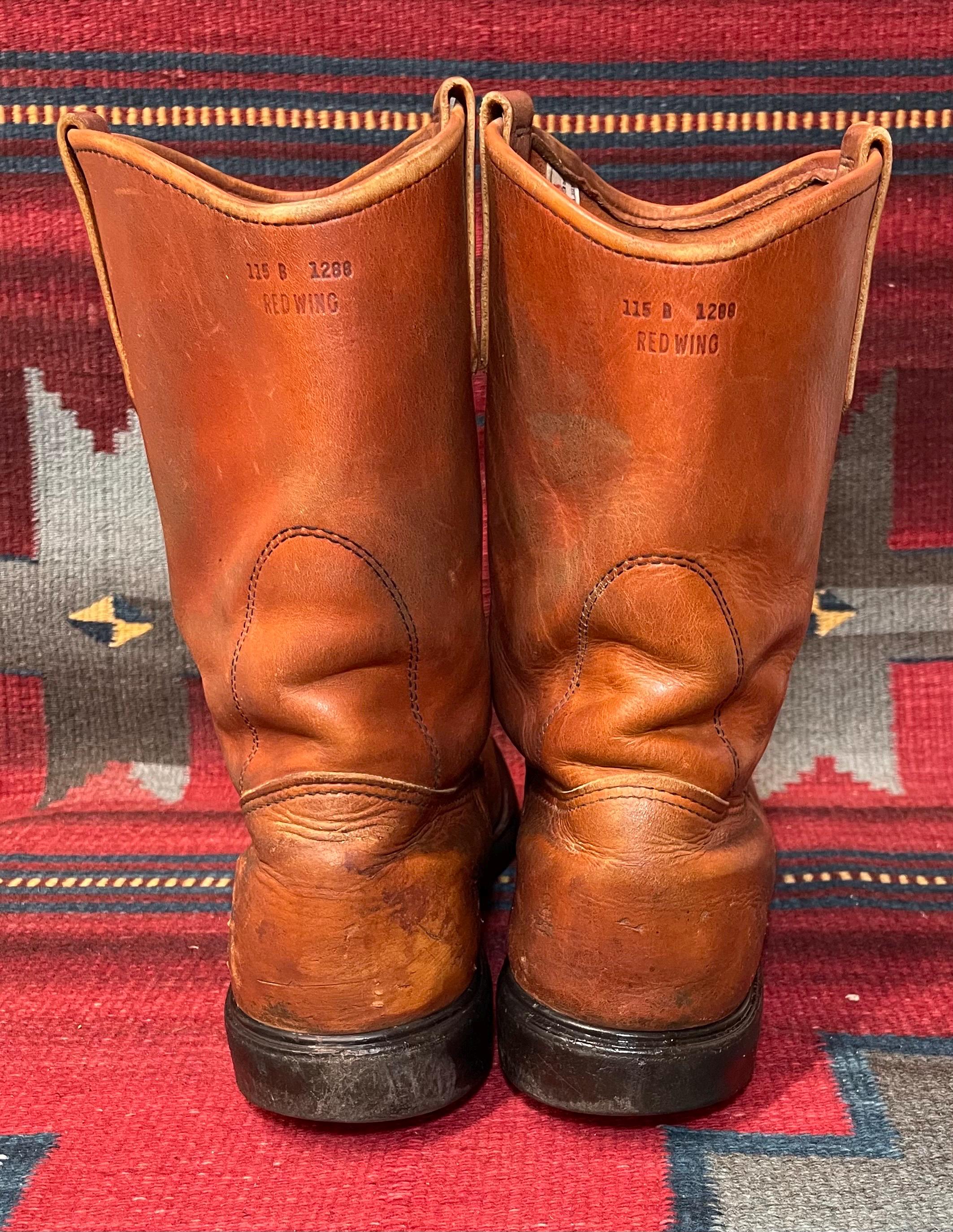 1980's Men's Vintage Red Wing Broken-in & Distressed Western Pecos