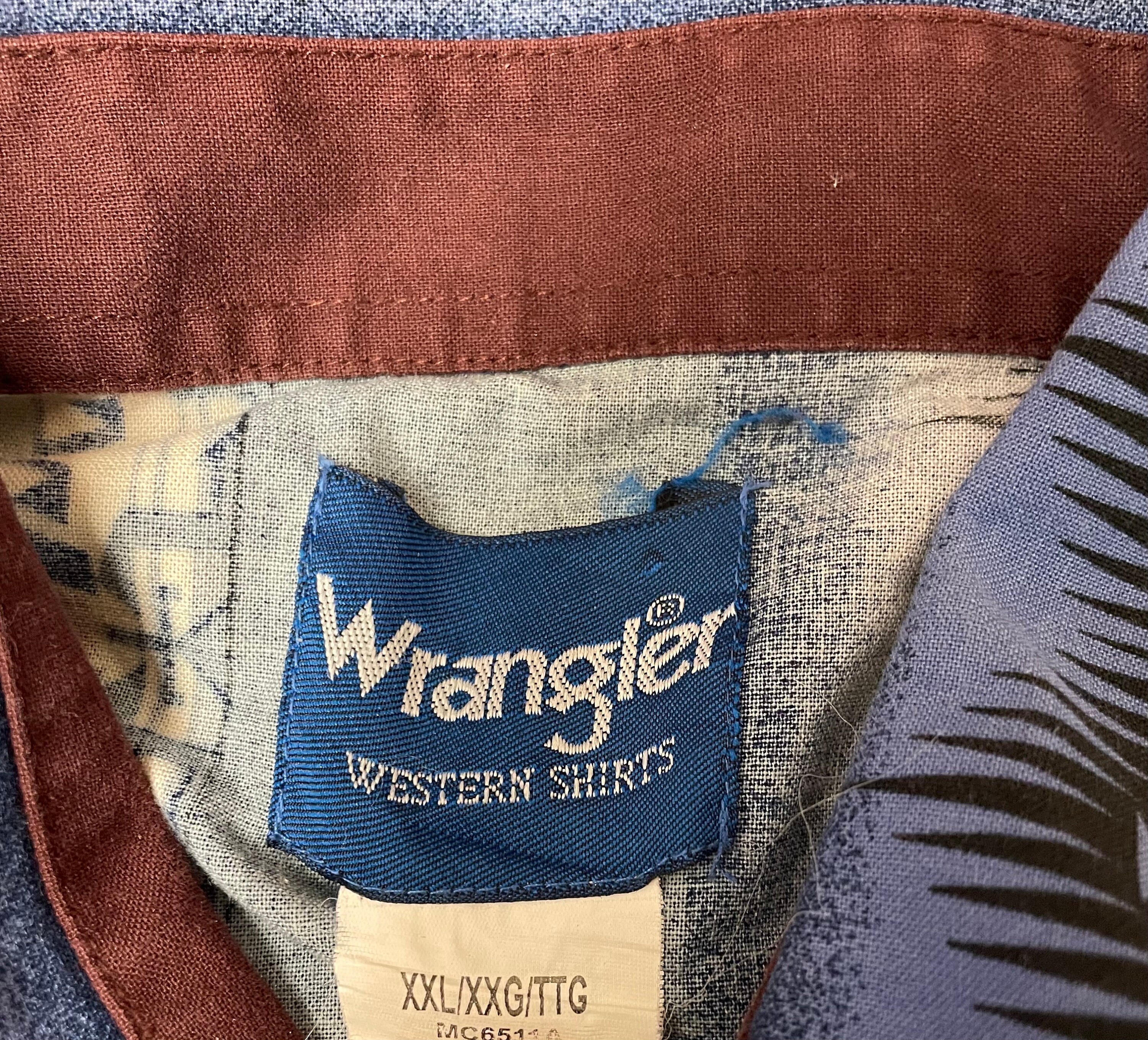 Vintage Wrangler Western Pearl Snap Shirt XXL / Aztèque