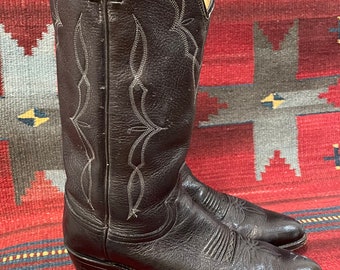 Bottes D'équitation Western Vintage Dingo Campus Taille 9D - Fabriqué USA