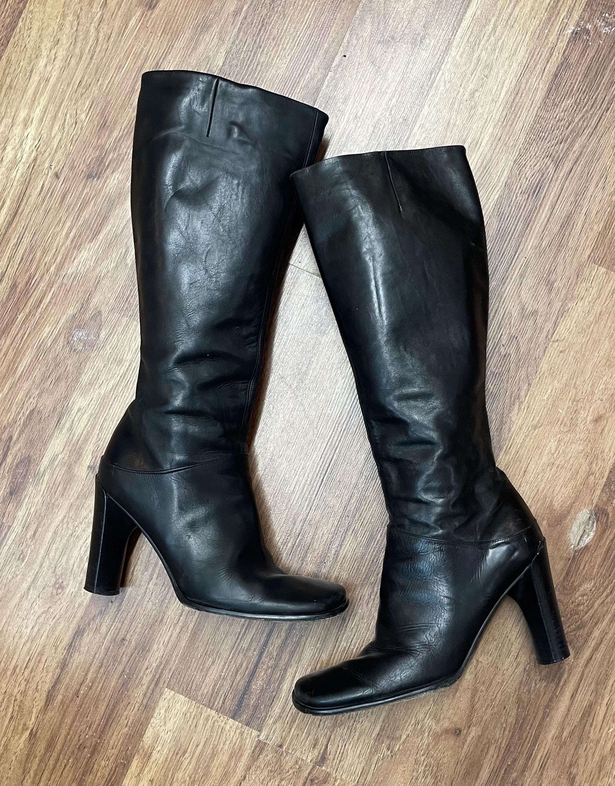 Vintage Black via Spiga Square Toe Supple Leather 4