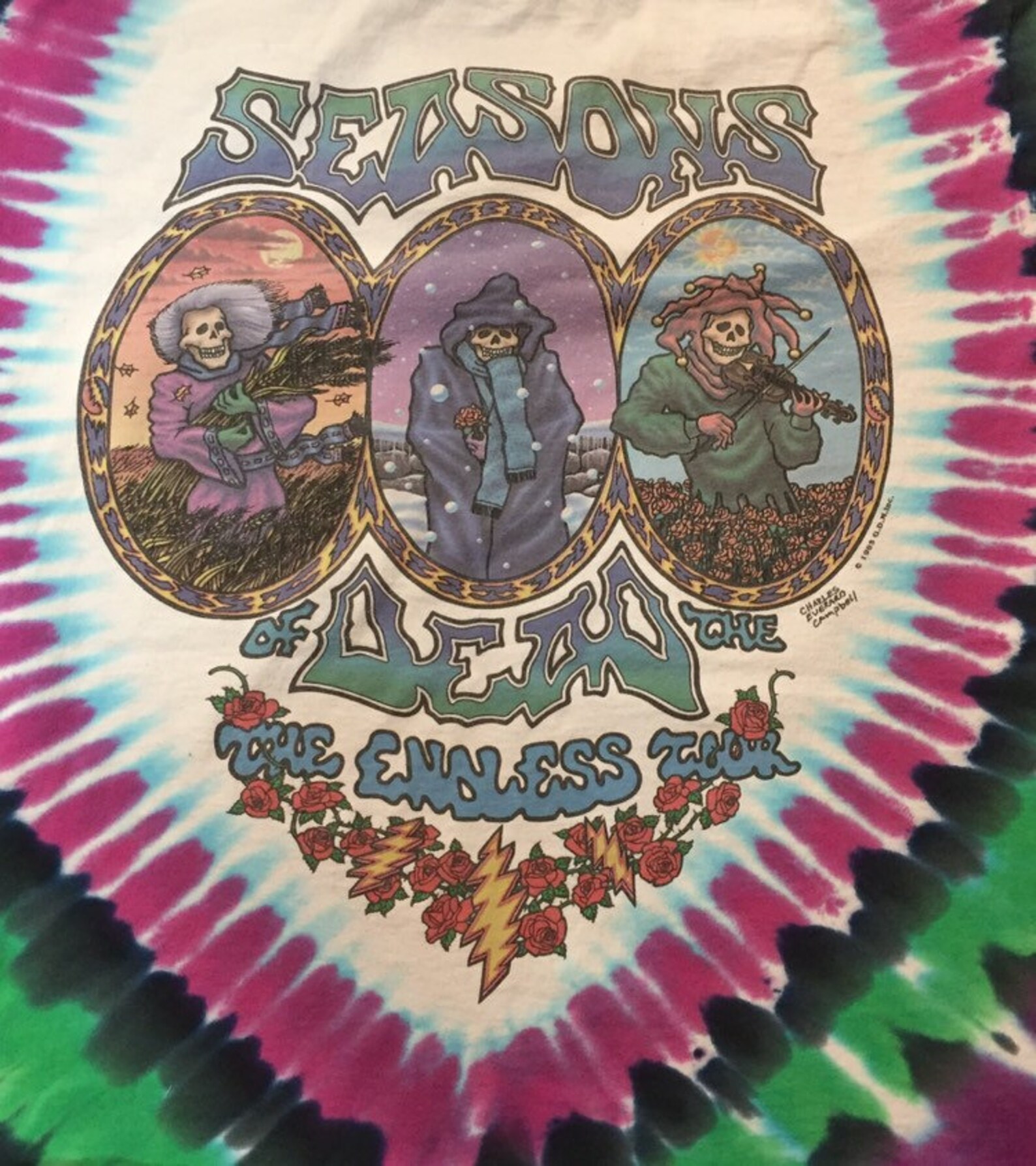 grateful dead stickers liquid blue