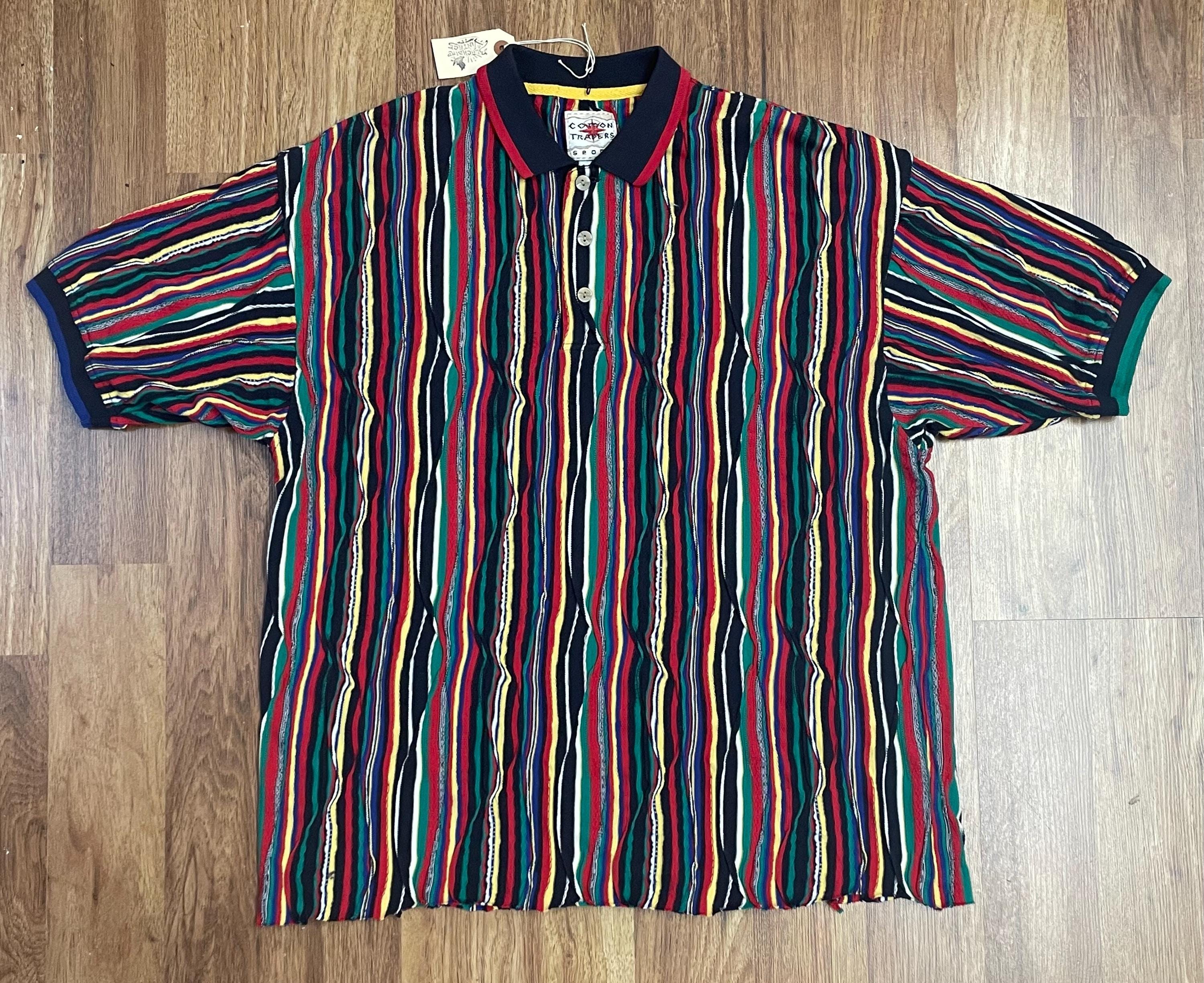 90's Vintage Textured Knit Colorful Striped Pullover Short 90's Vintage Textured Knit Colorful Striped Pullover Short