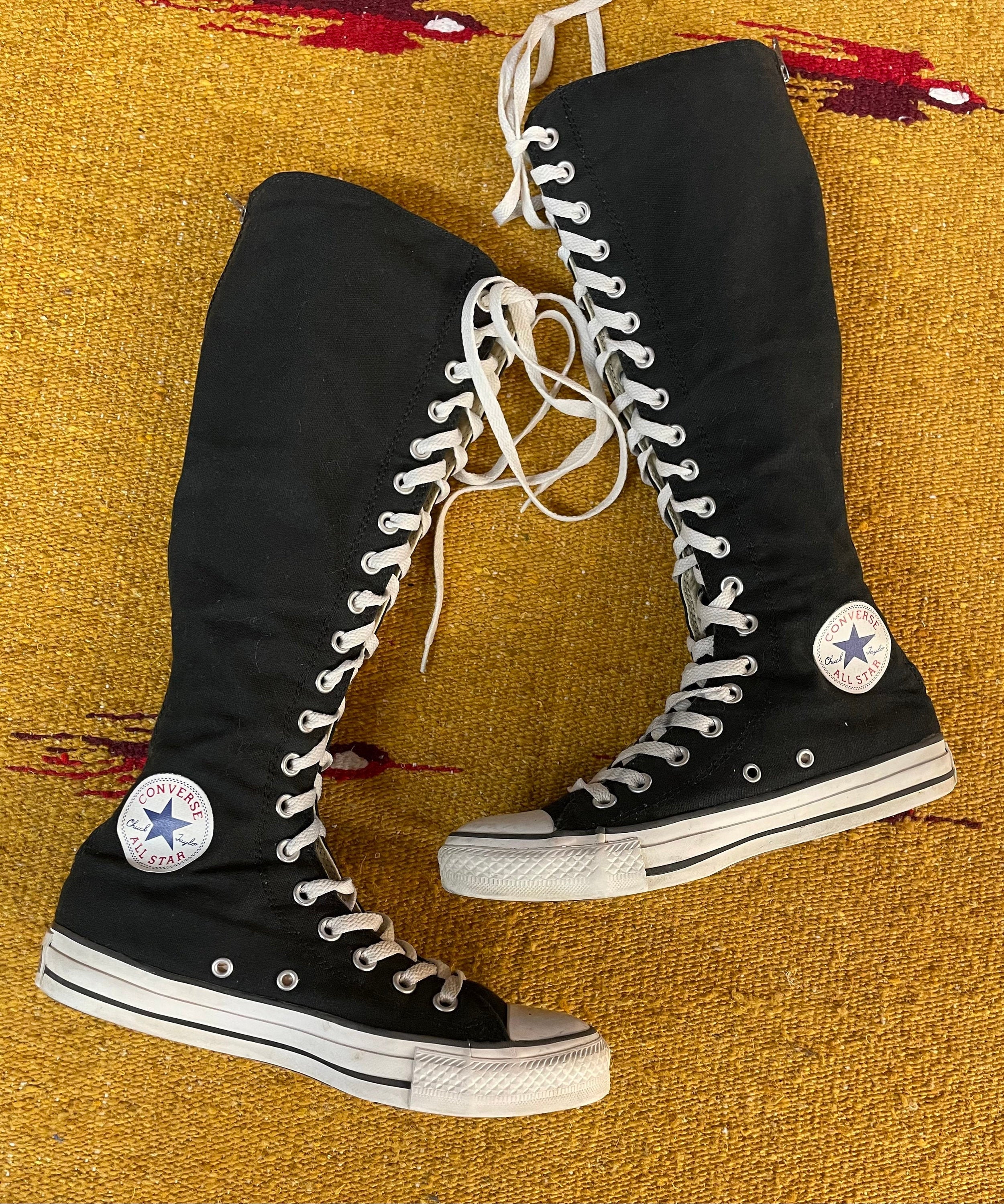 Ladies Vintage Knee High Converse All-star Chuck Taylor - Etsy Ladies Vintage Knee High Converse All-star Chuck Taylor - Etsy
