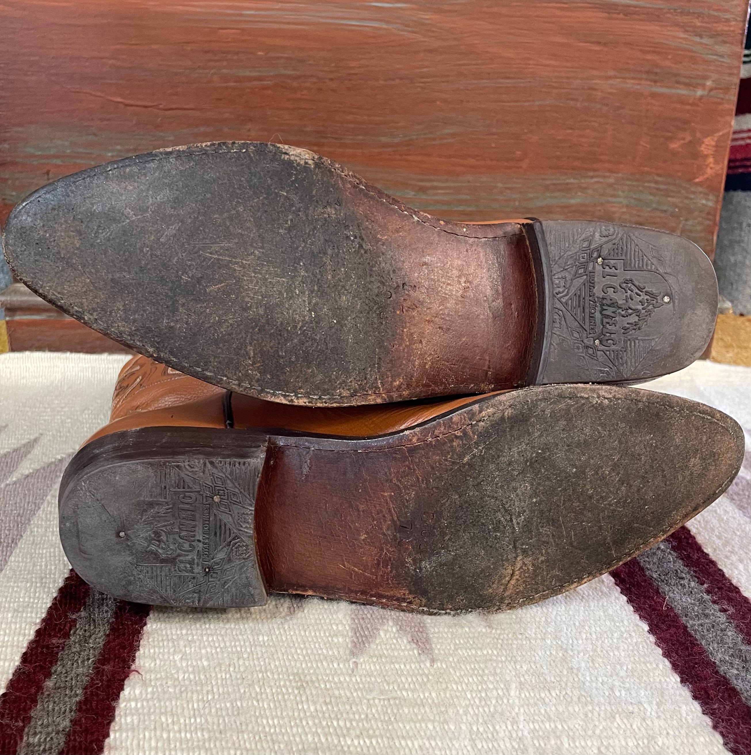 Men's Vintage El Canelo Broken-in Leather Cowboy Western | Etsy