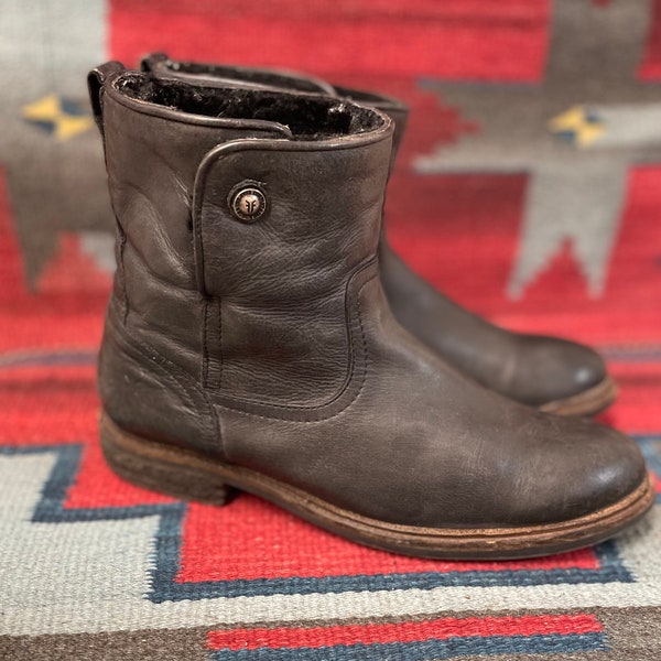 shearling ankle boots