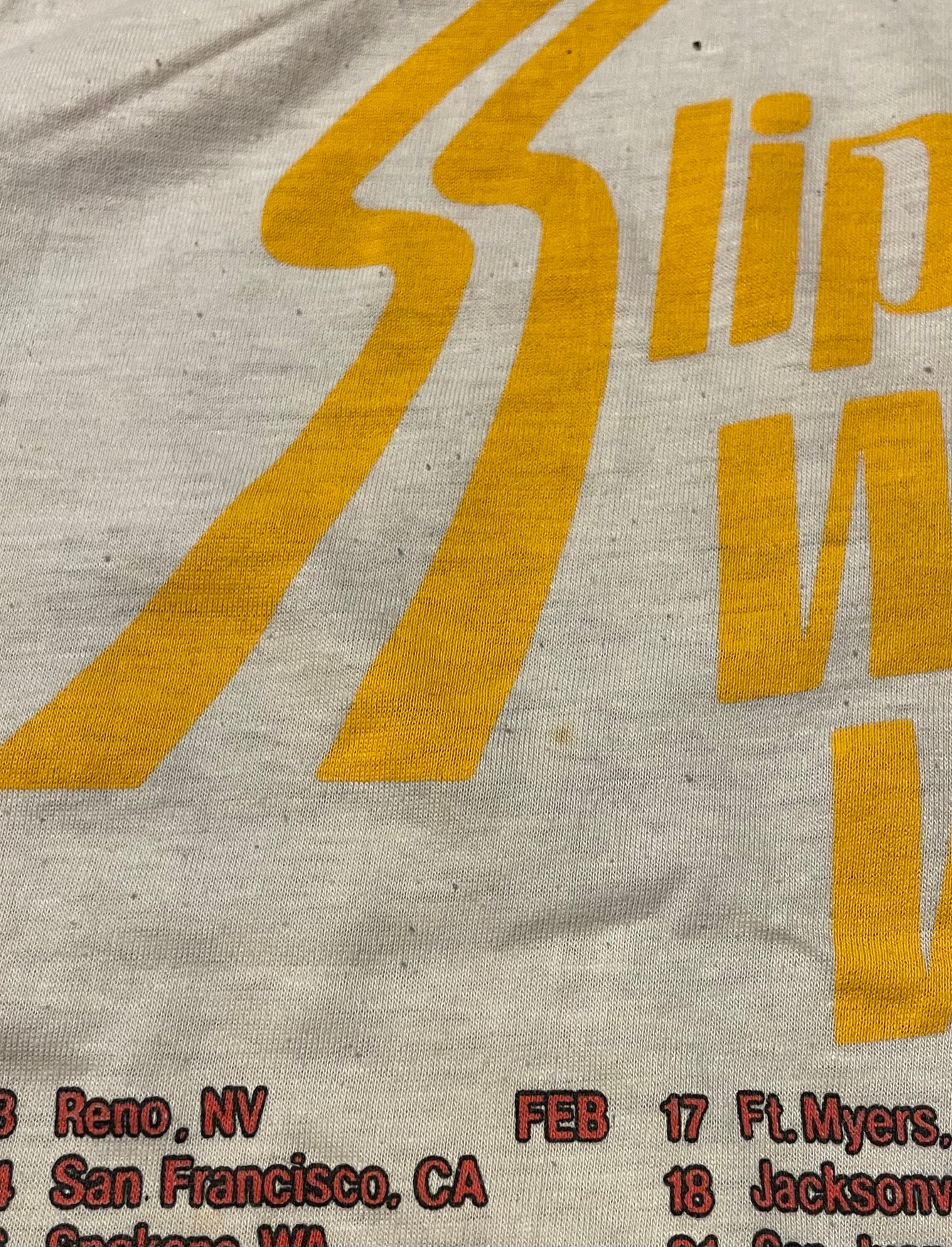 【新品未使用】Bonjovi ライブツアーtシャツ 1987年 武道館 Original Bon Jovi 1987 World Tour Vintage T-shirt Made in