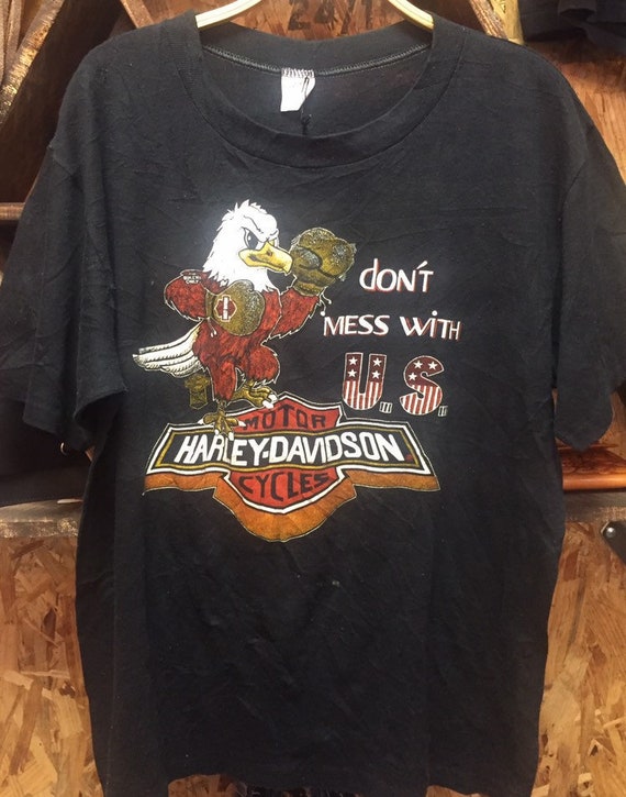 Harley Davidson Pearl Harbor Hawaii Vintage T-shirt 1… - Gem