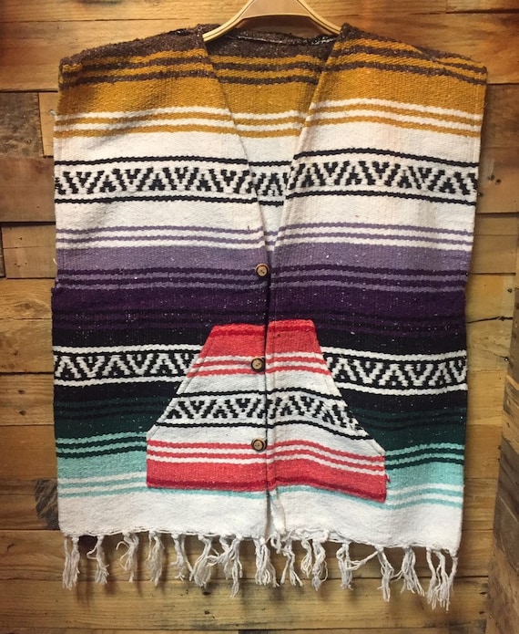 1970's New Old Deadstock Mexican Poncho Serpico st