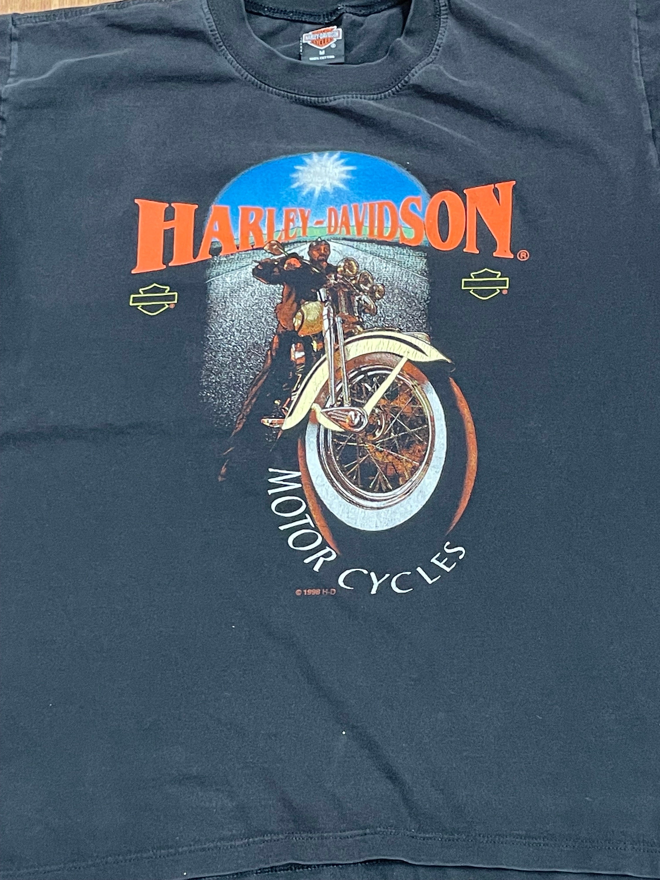 1990's Harley Davidson Aruba 1998 Vintage T-shirt Size M - Etsy