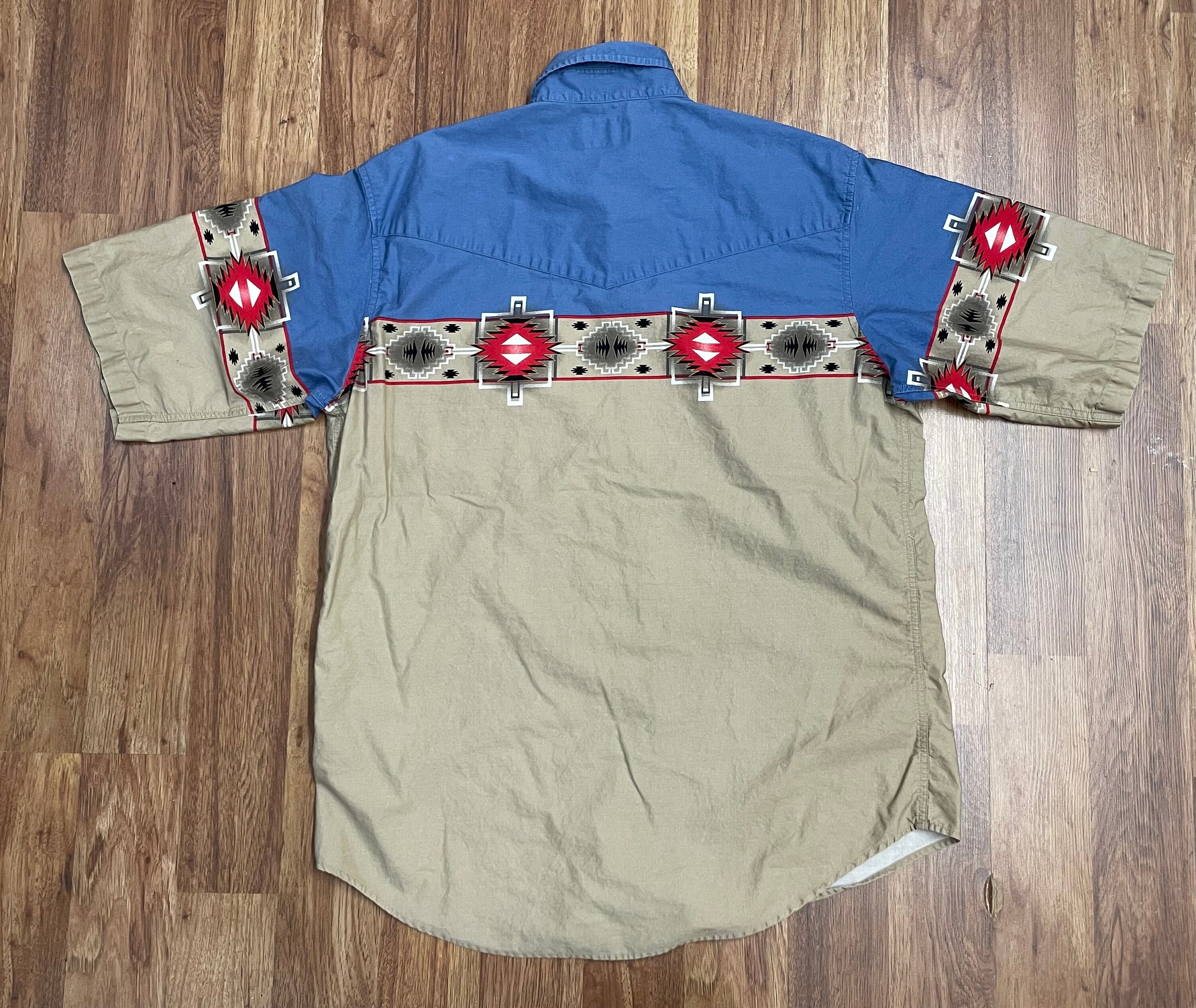 Cowboy Hardware Men's Rolodex Geo Print Long Sleeve Pearl