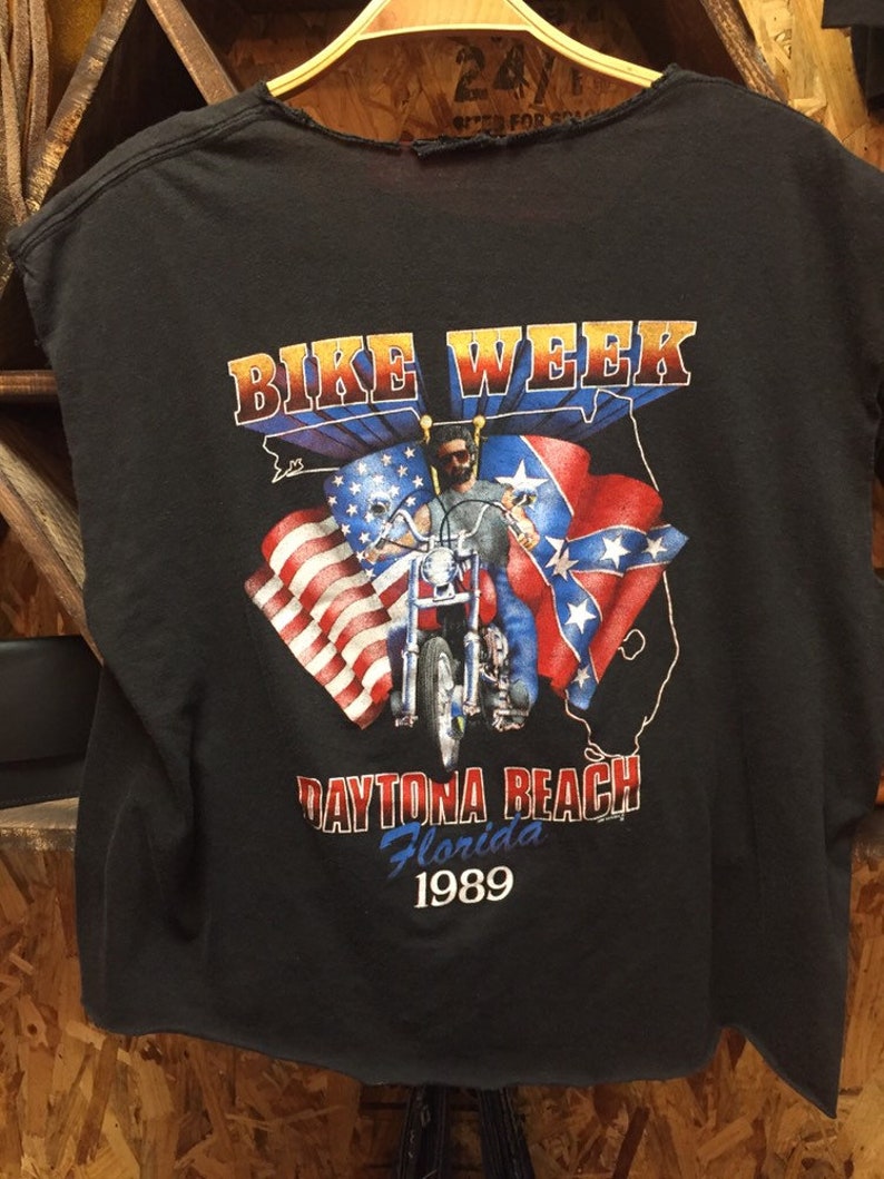 Vintage 1987 Thrashed 3D Emblem Harley Davidson Eagle Righteous Ruler T-shirt size M L