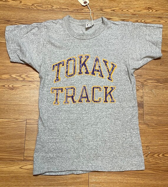 1980's Vintage Champion Athletic Gray Tokay Track… - image 1
