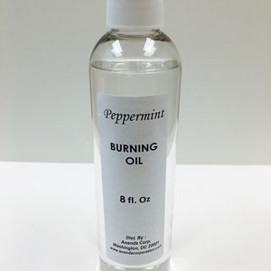 PEPPERMINT, 8 oz Burning Oil Scented Fragrance Burning Oil, Incense Oil Aromatherapy Natural Scents #1 Selling Burning Oil