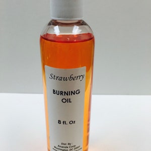 STRAWBERRY, 8 oz Burning Oil Scented Fragrance Burning Oil, Incense Oil Aromatherapy Natural Scents #1 Selling Burning Oil