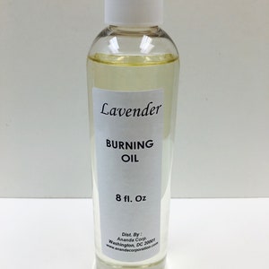 LAVENDER, 8 oz Burning Oil Scented Fragrance Burning Oil, Incense Oil Aromatherapy Natural Scents #1 Selling Burning Oil