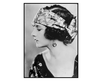 Viola Dana Poster Sized Wall Art, Silent Film Star, Vintage High Resolution 300 DPI Photo : Actress, Digital Print Up to 16x20