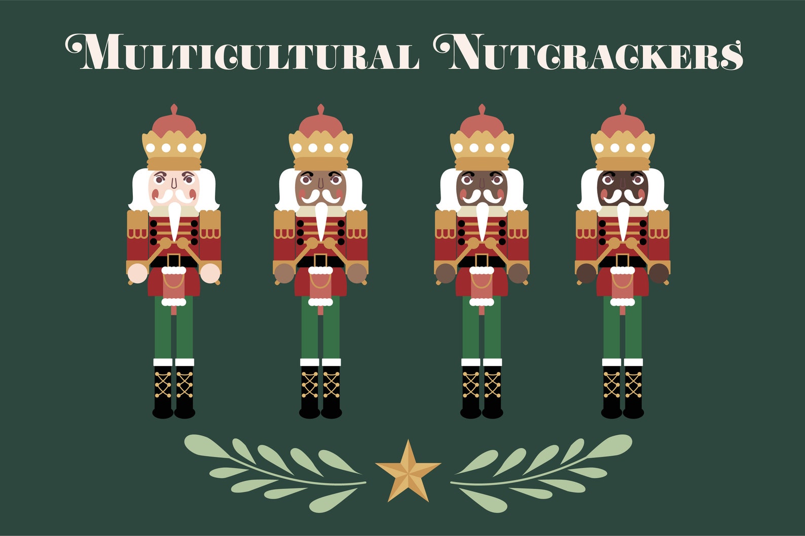 UPDATE Nutcracker Clipart Multicultural Nutcracker Clipart - Etsy