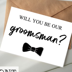 Você será nosso padrinho DOWNLOAD DIGITAL cartão para impressão - padrinhos, melhor amigo, festa de casamento, cartão de proposta, irmão, primo