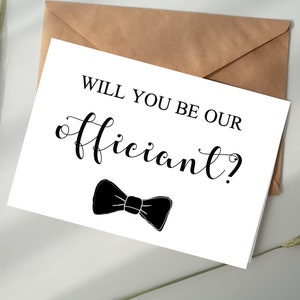 Will You Be Our Officiant DIGITAL DOWNLOAD Printable Card - Officiant Proposal Card, Wedding Officiant, Pastor, Priest
