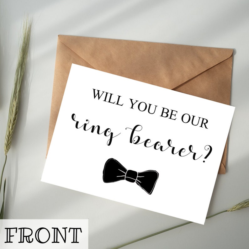 Buy Will You Be Our Ring Bearer DIGITAL DOWNLOAD Printable Card Online in India - Etsy