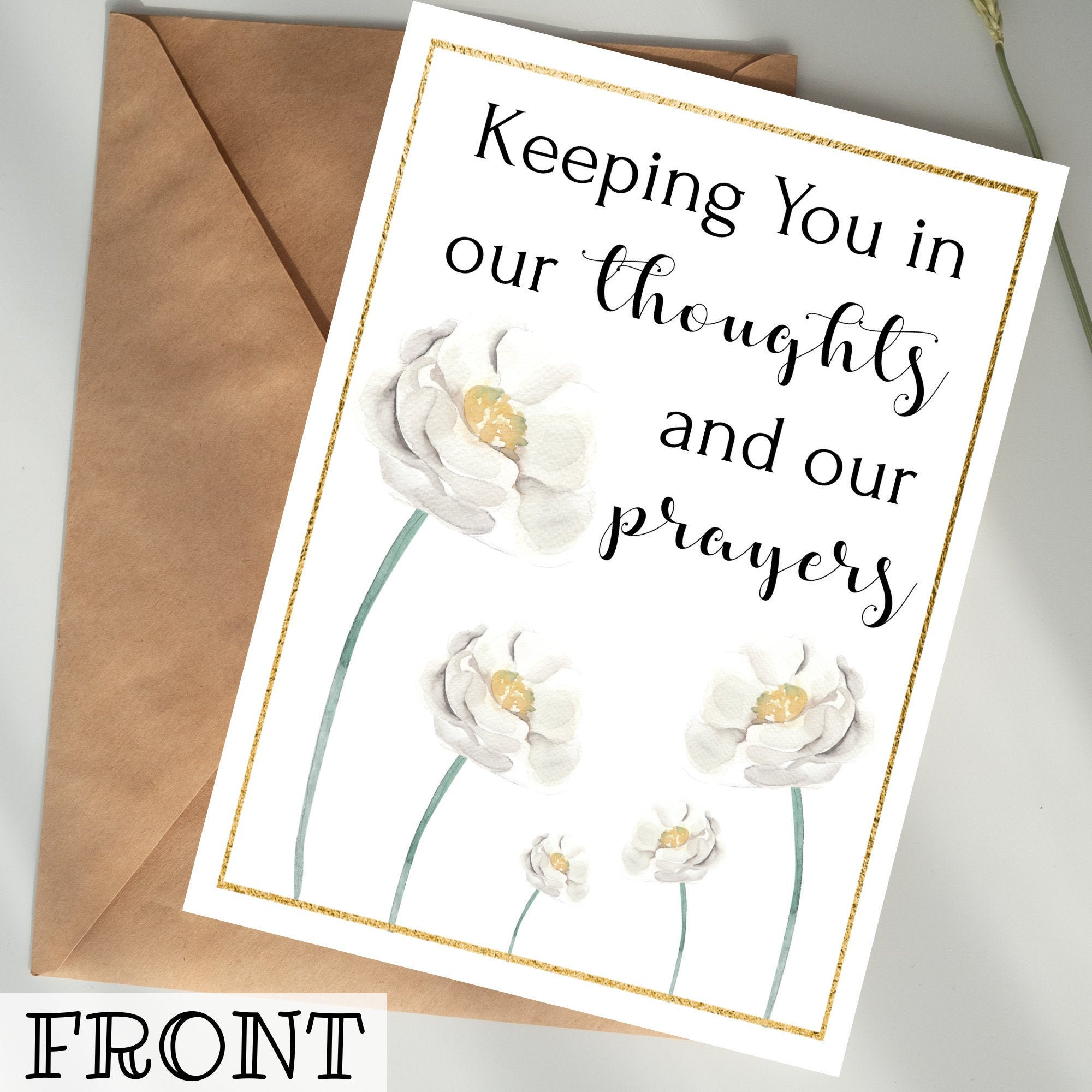 Keeping You in Our Thoughts and Prayers DIGITAL DOWNLOAD - Etsy