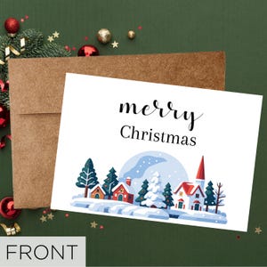 Cartão de Feliz Natal DOWNLOAD DIGITAL para impressão - Cartão de Natal, Colegas de trabalho, Amigos, Família, Crianças, Escola, Trabalho, Qualquer pessoa