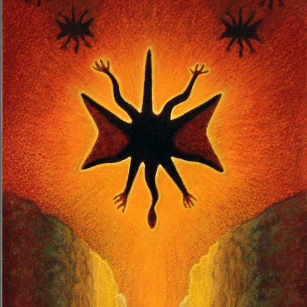 The Black Sun - Giclee Print on Canvas