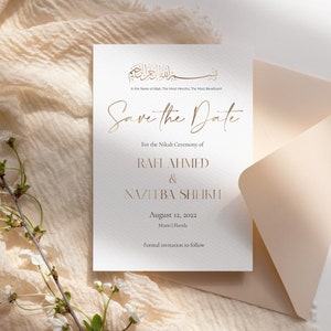 Save the Date. Karte. Islamisch. Nikah. DIGITALE.