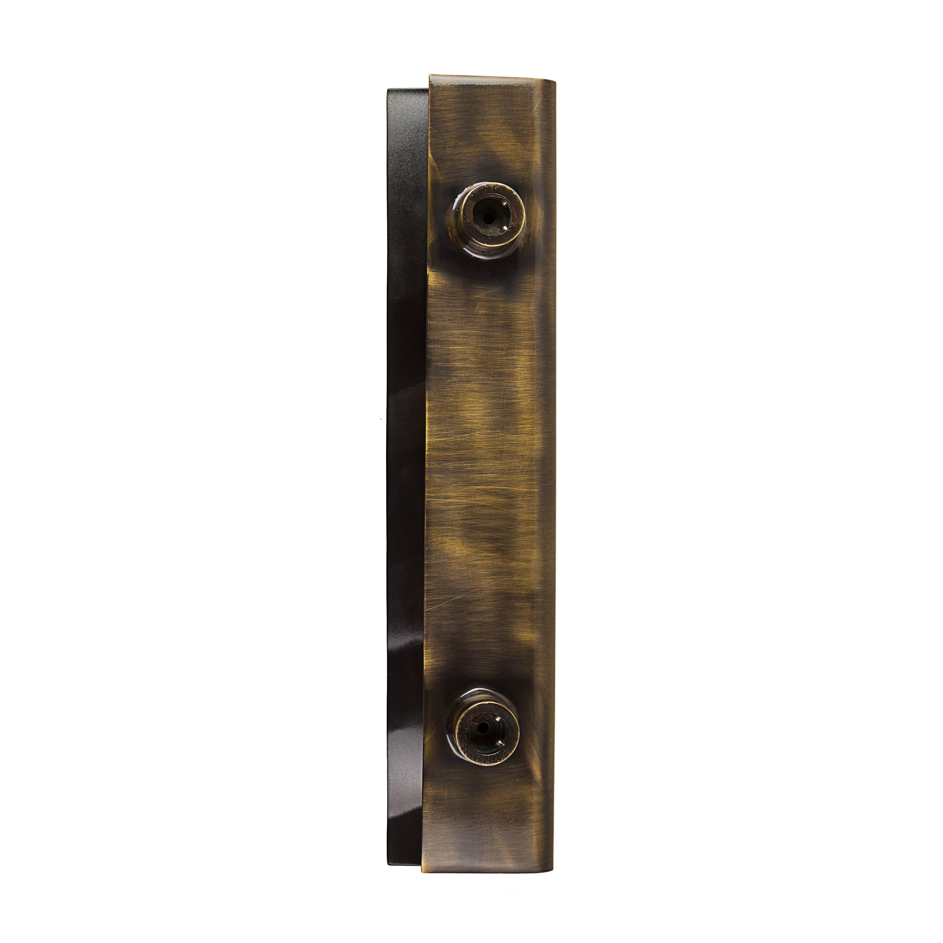 Boho Bronze Entry Door Pull, Art Textured Brass Handle for Art Deco ...