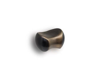 Modern Abstract Bronze Small Cabinet Knob, Silver Drawer Pulls, Luxury Brass Hardware for Dressers, Kitchen Drawers, TV Units and Bathrooms