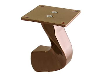 Patas de latón para muebles, sofás y armarios, herrajes en oro rosa, decoración moderna para el hogar.